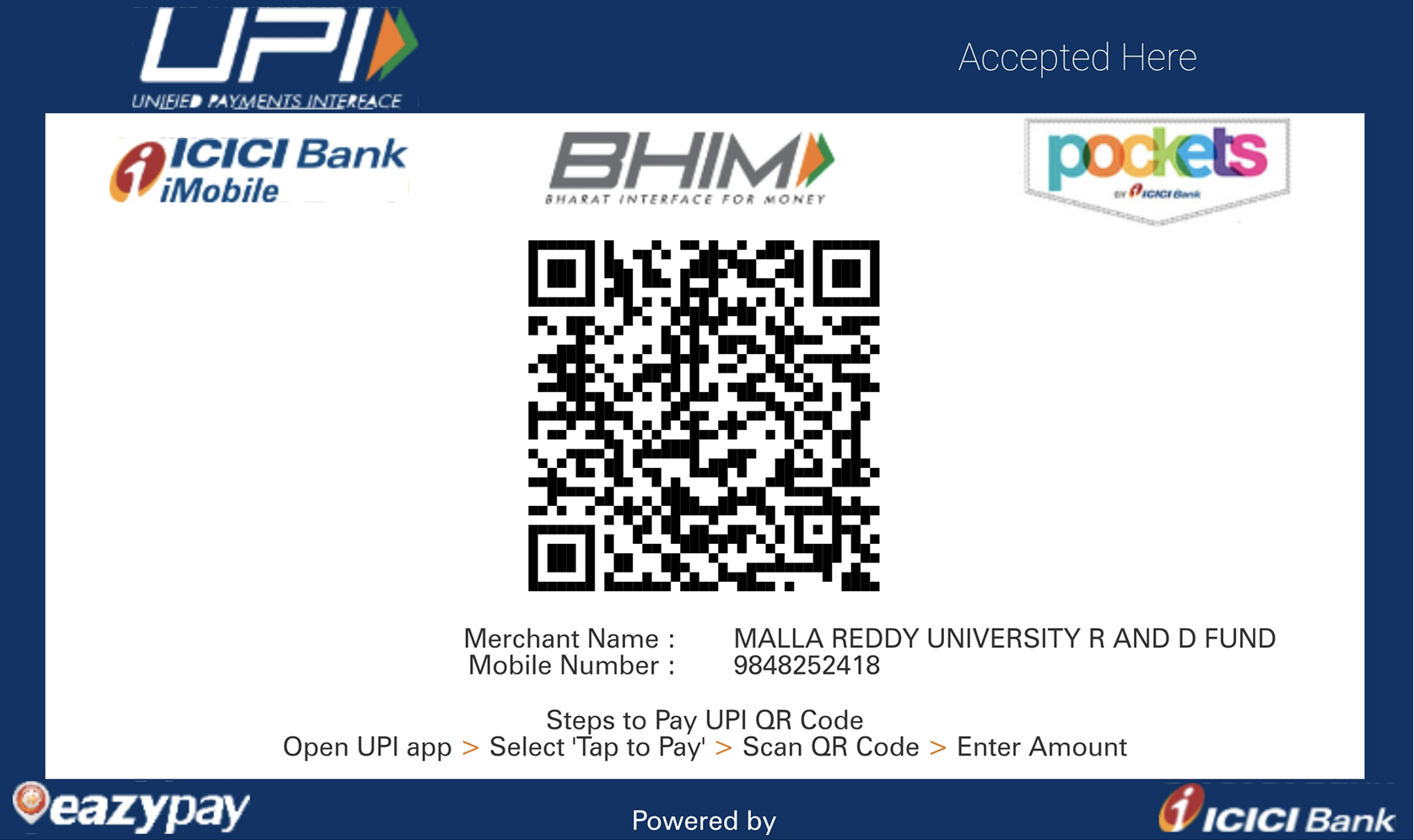 ICICI UPI QR Code